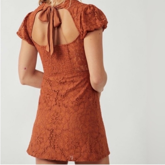 FREE PEOPLE Hailee Lace Mini Dress / Pretty Penny size small NWT​ - Picture 4 of 7